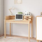 vidaXL Bureau 110x50x93 cm Bois massif Pin
