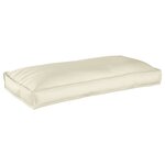 vidaXL Coussin crème pour siège/dossier 120x60x12 cm en tissu Oxford