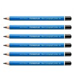 Crayon graphite Mars Lumograph jumbo mine 5 3 mm 8B x 6 STAEDTLER