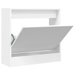 vidaXL Armoire à chaussures blanc 60x21x57 cm bois d'ingénierie