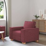 vidaXL Canapé Fauteuil Rouge Vin 60 cm Tissu