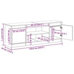 vidaXL Meuble TV Noir 139 5 x 34 x 50 cm Bois d'ingénierie
