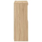 vidaXL Buffet avec lumières LED chêne sonoma 60 5x37x100 cm