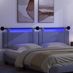 vidaXL Tête de lit suspendue Bleu denim Tissu