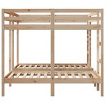 vidaXL Lit superposé triple 140x200/70x140 cm bois de pin massif