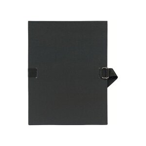 Chemise à dos extensible, A4, carton, noir EXACOMPTA