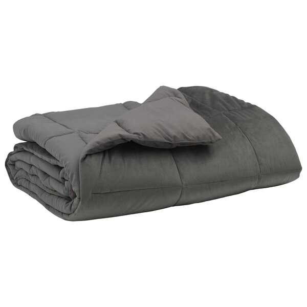 vidaXL Duvet complet toute l'année 200 x 220 cm 4 saisons Gris clair