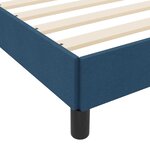 vidaXL Lit à ressorts avec matelas Bleu 90 x 190 cm tissu