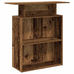 vidaXL Bureau de réception vieux bois 100x40x104 cm bois d'ingénierie