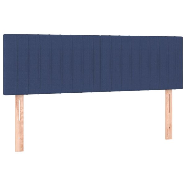 vidaXL Têtes de lit 2 Pièces Bleu 72x5x78/88 cm Tissu