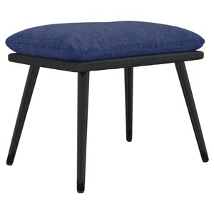vidaXL Repose-pied Bleu 45x29 5x35 cm Tissu et similicuir