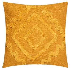 Coussin Tuft Inca - 40 x 40 cm - Jaune Ocre