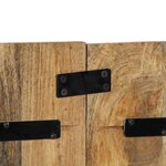vidaXL Tête de lit 120 cm bois de manguier brut massif
