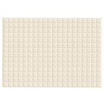 vidaXL Couverture lestée Crème clair 138x200 cm 10 kg Tissu