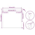 vidaXL Store enrouleur occultant largeur du tissu 141 6 cm polyester