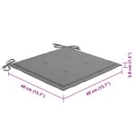 vidaXL Chaises pliables d'extérieur lot de 8 et coussins Bois d'acacia