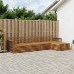 vidaXL Ensemble de canapés d'extérieur 5 pc Naturel
