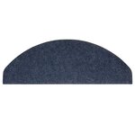 vidaXL Tapis d'escalier auto-adhésifs 30 Pièces bleu 65x22 5x3 5 cm
