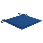 vidaXL Chaises de jardin lot de 6 avec coussins Bois de teck massif