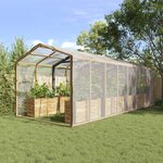 vidaXL Couverture pour plantes Transparent 6 x 6 m PE