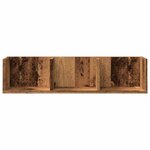 vidaXL Étagère murale à CD vieux bois 75x18x18 cm bois d'ingénierie
