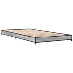 vidaXL Cadre de lit sans matelas sonoma gris 90x200 cm