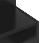 vidaXL Table d'appoint Chêne noir Ø 39 5 x 55 cm Bois d'ingénierie