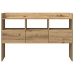 vidaXL Buffet chêne artisanal 105x30x70 cm bois d'ingénierie