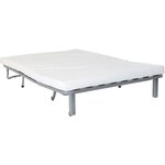 Banquette BZ - Tissu 100  Coton bleu canard - Couchage 140 x 190 cm