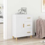 vidaXL Buffet Blanc 69 5x34x90 cm Bois d'ingénierie