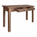 vidaXL Table console bois d'acajou massif 123x42x75 cm