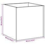 vidaXL Jardinière chêne artisanal 40x40x40 cm bois d'ingénierie