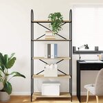 vidaXL Étagère Chêne sonoma 80 x 30 x 183 cm Bois d'ingénierie