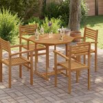vidaXL Dessus de table 90x90x2 5 cm octogonal bois de teck massif