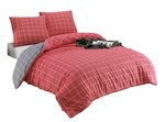 Parure de lit rouge TRENDY 240 x 220 cm