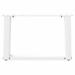vidaXL Pieds de table basse en U 2 pièces Blanc 40 x (30-31) cm Acier