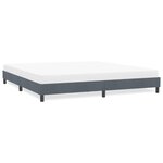 vidaXL Cadre de lit sans matelas gris foncé 180x220 cm velours