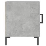 vidaXL Tables de chevet 2 Pièces gris béton 40x40x50 cm bois d’ingénierie