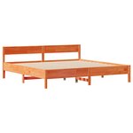 vidaXL Cadre de lit sans matelas cire marron 180x200cm bois pin massif