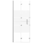 vidaXL Cabine de douche pliable ESG 120x140 cm Blanc