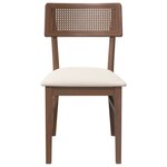 vidaXL Chaises à manger coussins 2 Pièces marron bois massif caoutchouc