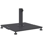 vidaXL Socles de parasol d'extérieur Gris foncé 45 x 45 x 31 cm Acier