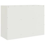 vidaXL Buffet blanc 99x39x73 cm acier