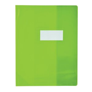 Protège-cahier PVC 150 Strong Line 24x32 cm Translucide vert ELBA