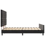 Cadre de lit vidaXL Noir 140x190 cm Velours
