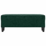 vidaXL Banc Vert foncé 100x35x41 cm Velours
