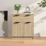 vidaXL Buffet Chêne sonoma 60x30x70 cm Bois d'ingénierie
