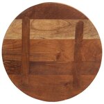 vidaXL Dessus de table Ø 50x3 8 cm rond bois massif de récupération