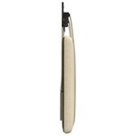 vidaXL Tête de lit suspendue Crème Tissu