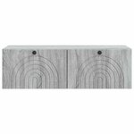 vidaXL Meuble TV mural Sonoma gris 99 x 41 x 30 cm Bois d'ingénierie